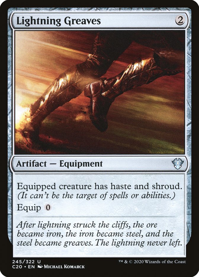 Lightning Greaves [Commander 2020] | Magic Magpie
