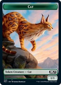 Cat (020) // Dog Double-sided Token [Core Set 2021 Tokens] | Magic Magpie