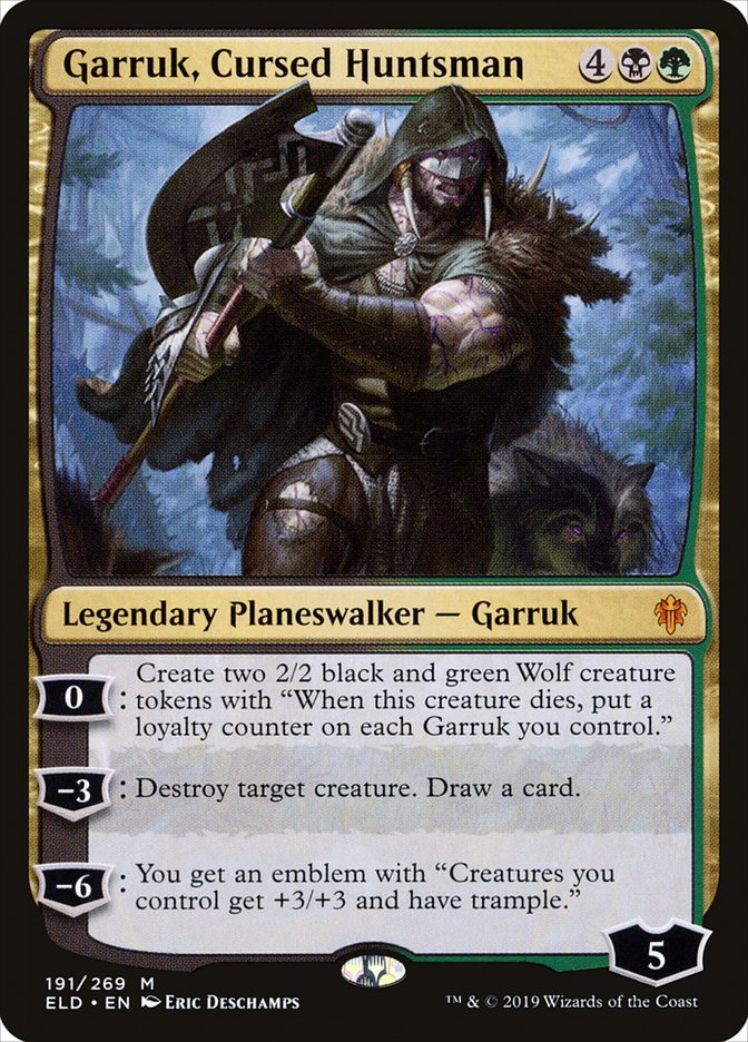 Garruk, Cursed Huntsman [Throne of Eldraine] | Magic Magpie
