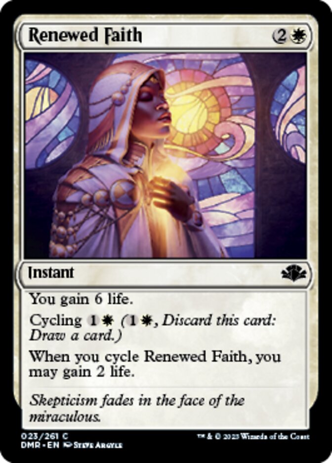 Renewed Faith [Dominaria Remastered] | Magic Magpie