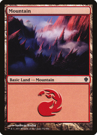 Mountain (352) [Commander 2013] | Magic Magpie