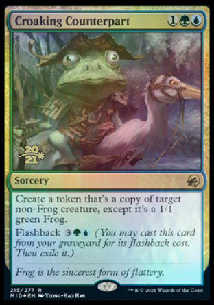 Croaking Counterpart [Innistrad: Midnight Hunt Prerelease Promos] | Magic Magpie