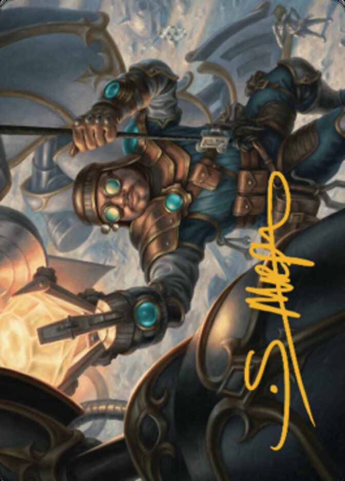 Powerstone Engineer Art Card (Gold-Stamped Signature) [The Brothers' War Art Series] | Magic Magpie