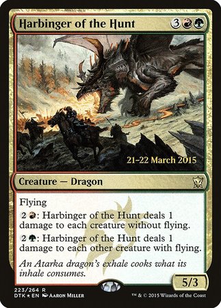 Harbinger of the Hunt [Dragons of Tarkir Promos] | Magic Magpie