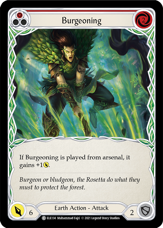 Burgeoning (Red) [ELE134] (Tales of Aria)  1st Edition Normal | Magic Magpie
