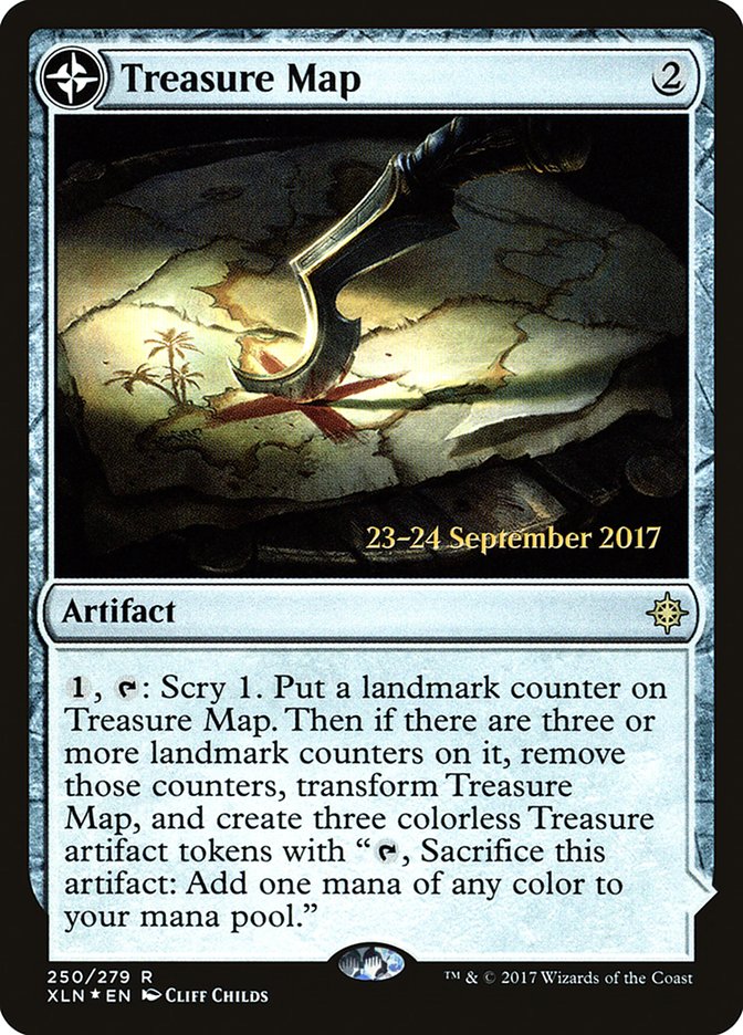 Treasure Map // Treasure Cove  [Ixalan Prerelease Promos] | Magic Magpie