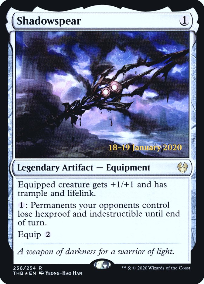 Shadowspear [Theros Beyond Death Prerelease Promos] | Magic Magpie