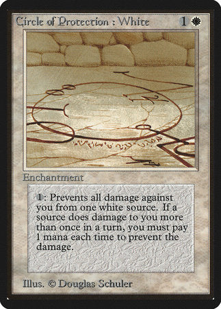 Circle of Protection: White [Limited Edition Beta] | Magic Magpie