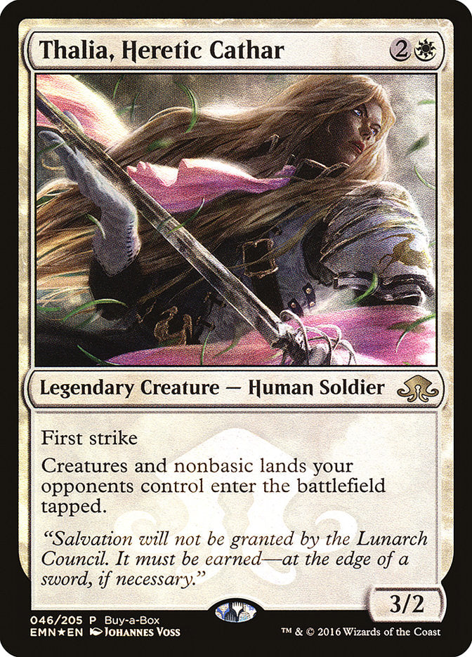 Thalia, Heretic Cathar (Buy-A-Box) [Eldritch Moon Promos] | Magic Magpie