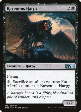 Ravenous Harpy [Core Set 2019] | Magic Magpie