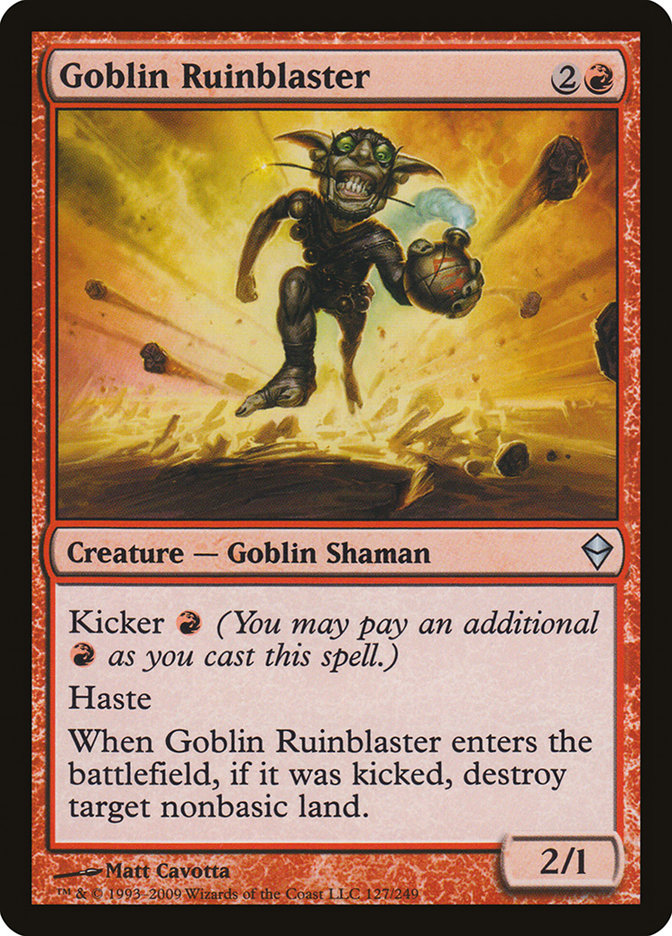 Goblin Ruinblaster [Zendikar] | Magic Magpie