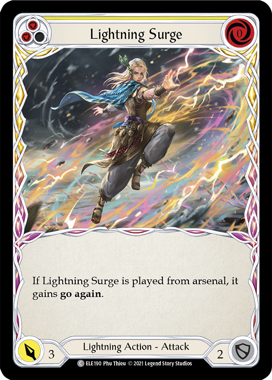 Lightning Surge (Yellow) [ELE190] (Tales of Aria)  1st Edition Normal | Magic Magpie