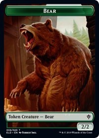 Bear // Food (16) Double-sided Token [Throne of Eldraine Tokens] | Magic Magpie