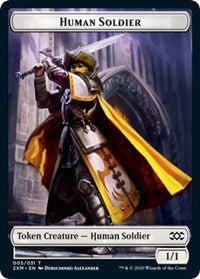 Human Soldier // Servo Double-sided Token [Double Masters Tokens] | Magic Magpie