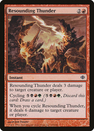 Resounding Thunder [Shards of Alara] | Magic Magpie