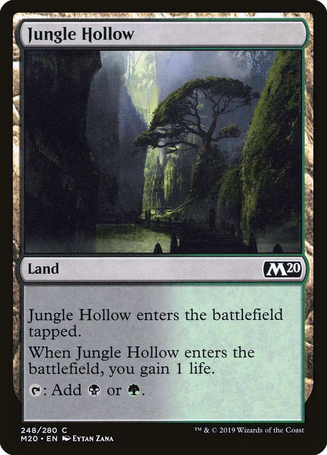 Jungle Hollow [Core Set 2020] | Magic Magpie