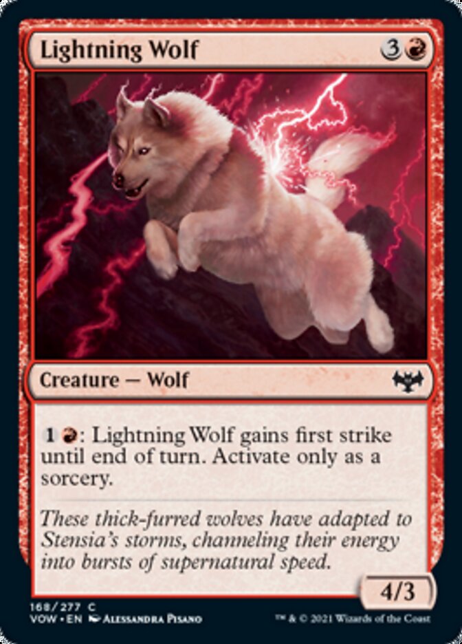 Lightning Wolf [Innistrad: Crimson Vow] | Magic Magpie