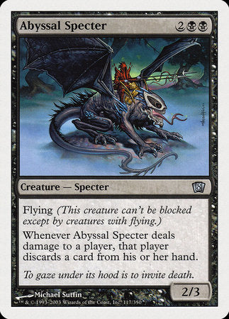 Abyssal Specter [Eighth Edition] | Magic Magpie