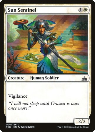 Sun Sentinel [Rivals of Ixalan] | Magic Magpie