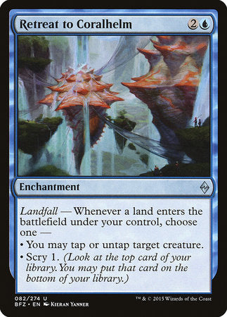 Retreat to Coralhelm [Battle for Zendikar] | Magic Magpie