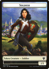 Human Soldier (005) // Drake Double-sided Token [Commander 2020 Tokens] | Magic Magpie