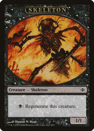 Skeleton Token [Shards of Alara Tokens] | Magic Magpie