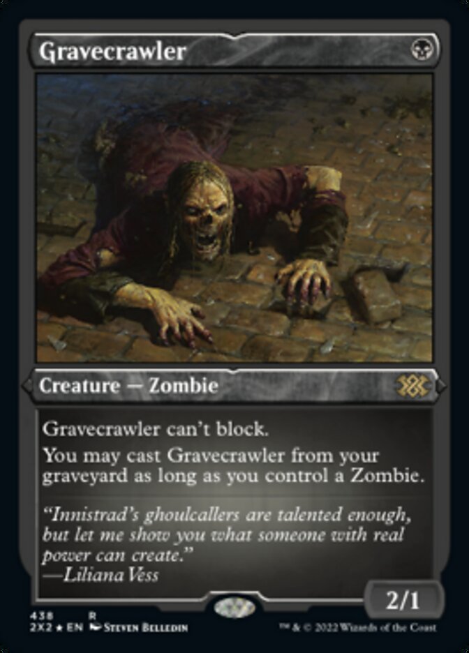 Gravecrawler (Foil Etched) [Double Masters 2022] | Magic Magpie