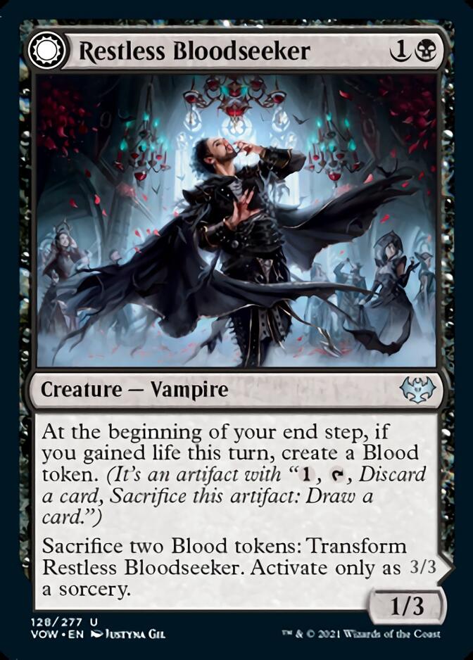 Restless Bloodseeker // Bloodsoaked Reveler [Innistrad: Crimson Vow] | Magic Magpie