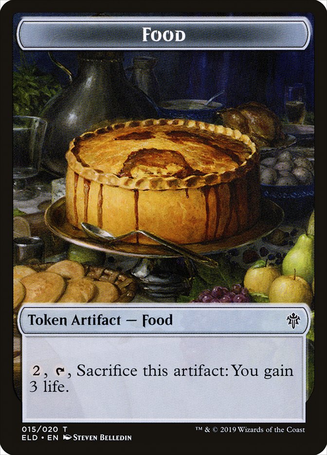 Food (015/020) [Throne of Eldraine Tokens] | Magic Magpie