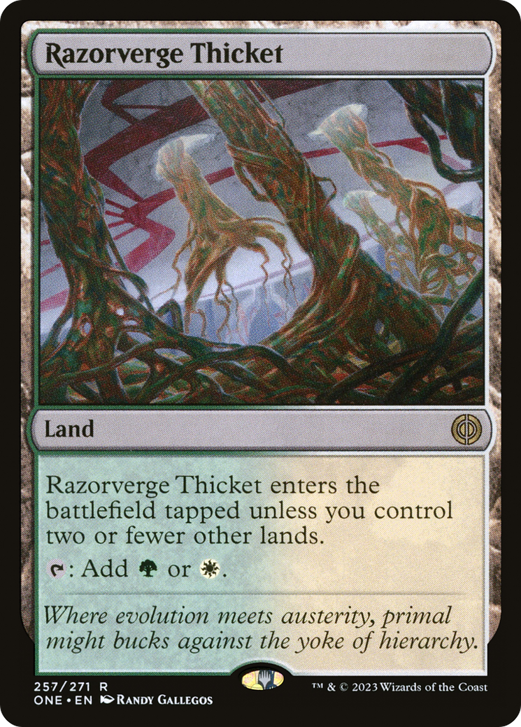 Razorverge Thicket [Phyrexia: All Will Be One] | Magic Magpie