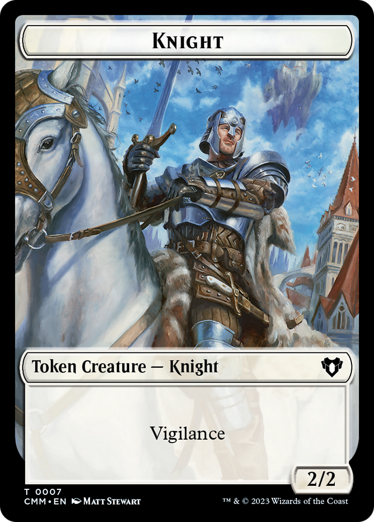 Knight Token [Commander Masters Tokens] | Magic Magpie