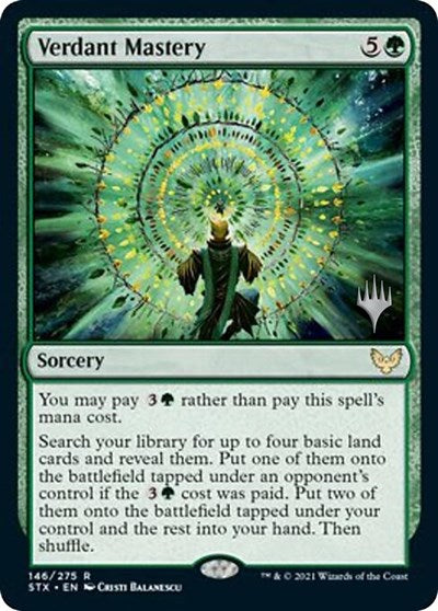 Verdant Mastery (Promo Pack) [Strixhaven: School of Mages Promos] | Magic Magpie