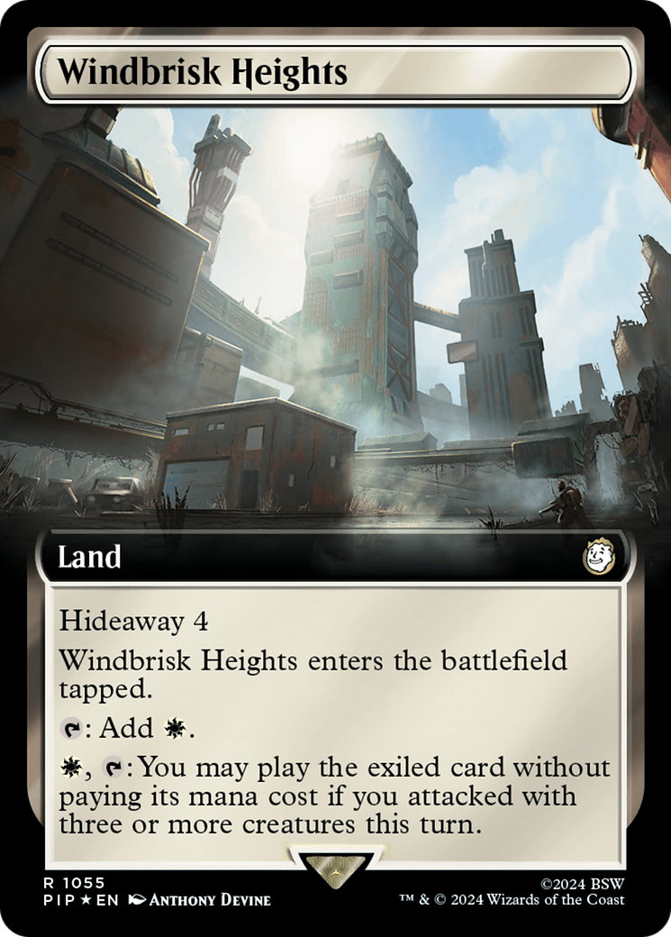Windbrisk Heights (Extended Art) (Surge Foil) [Fallout] | Magic Magpie