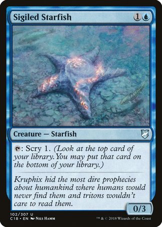 Sigiled Starfish [Commander 2018] | Magic Magpie