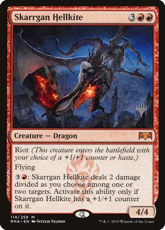 Skarrgan Hellkite [Ravnica Allegiance Promos] | Magic Magpie