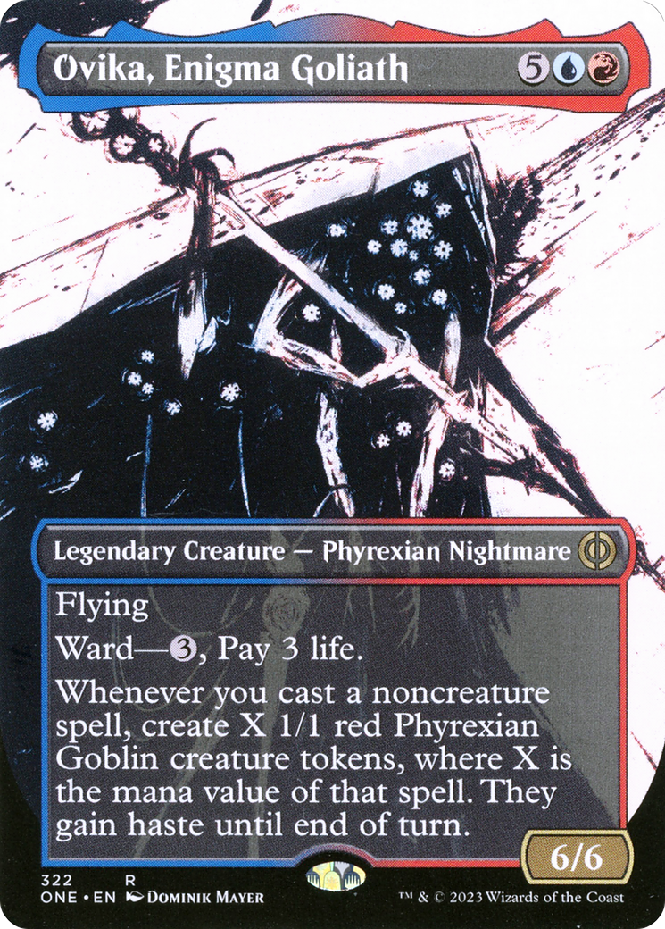 Ovika, Enigma Goliath (Borderless Ichor) [Phyrexia: All Will Be One] | Magic Magpie