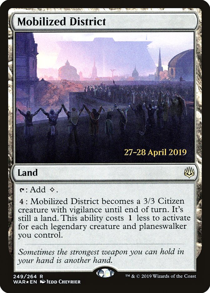 Mobilized District  [War of the Spark Prerelease Promos] | Magic Magpie