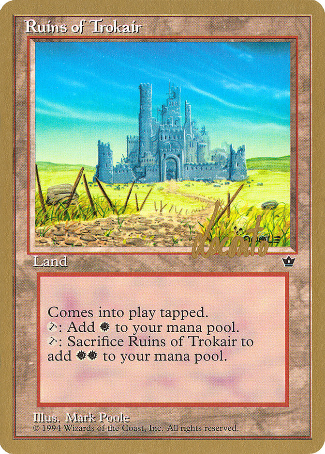 Ruins of Trokair (Michael Loconto) [Pro Tour Collector Set] | Magic Magpie