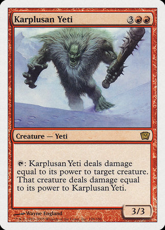 Karplusan Yeti [Ninth Edition] | Magic Magpie