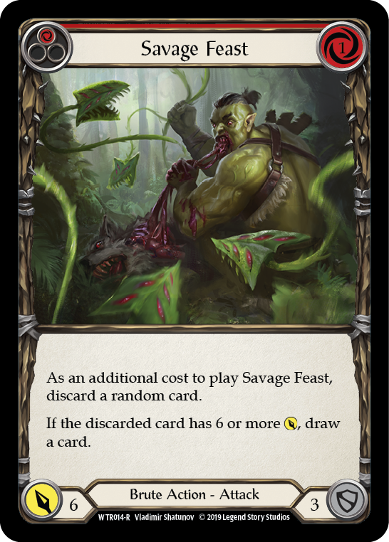 Savage Feast (Red) [WTR014-R] Alpha Print Normal | Magic Magpie