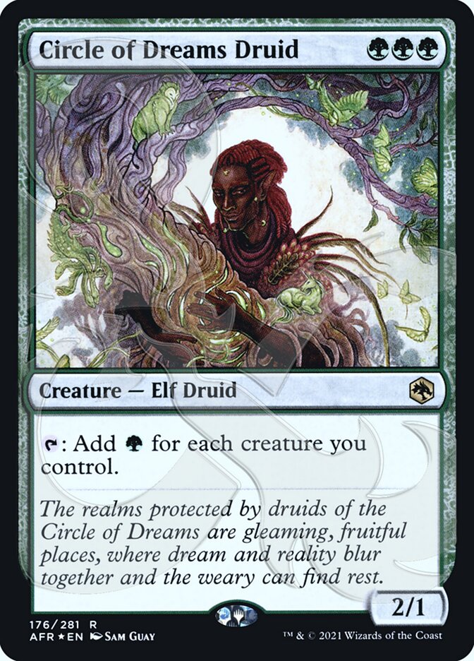 Circle of Dreams Druid (Ampersand Promo) [Dungeons & Dragons: Adventures in the Forgotten Realms Promos] | Magic Magpie