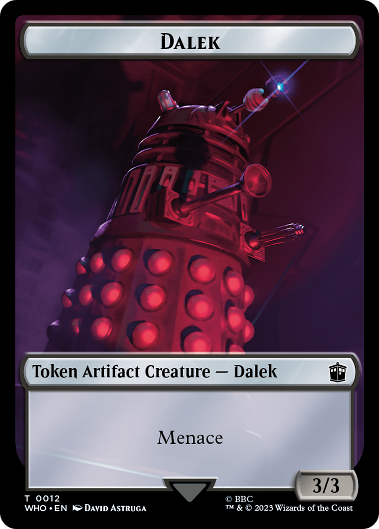 Dalek // Food (0027) Double-Sided Token [Doctor Who Tokens] | Magic Magpie