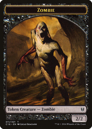 Zombie // Worm Double-sided Token [Commander 2016 Tokens] | Magic Magpie