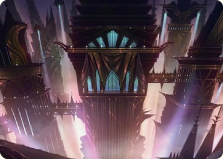 Skybridge Towers Art Card [Streets of New Capenna Art Series] | Magic Magpie