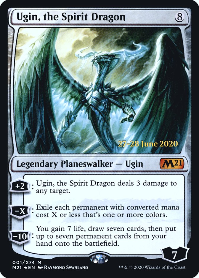 Ugin, the Spirit Dragon  [Core Set 2021 Prerelease Promos] | Magic Magpie