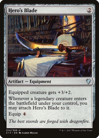 Hero's Blade [Commander 2017] | Magic Magpie