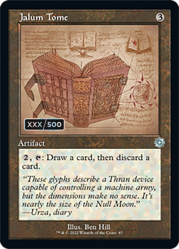 Jalum Tome (Retro Schematic) (Serial Numbered) [The Brothers' War Retro Artifacts] | Magic Magpie