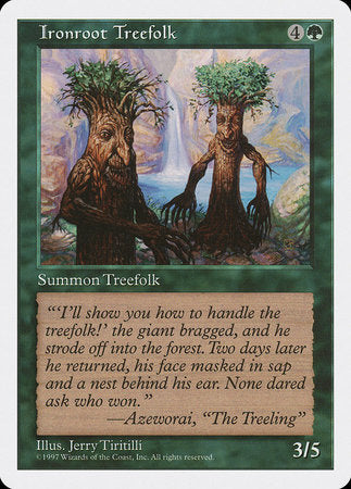 Ironroot Treefolk [Fifth Edition] | Magic Magpie