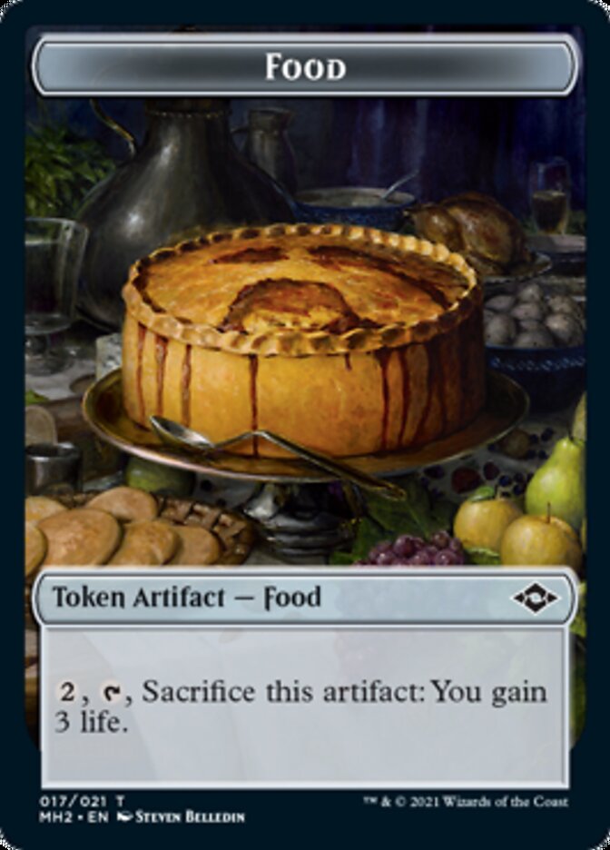 Food Token (#17) // Phyrexian Germ Token [Modern Horizons 2 Tokens] | Magic Magpie