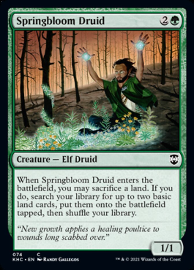 Springbloom Druid [Kaldheim Commander] | Magic Magpie